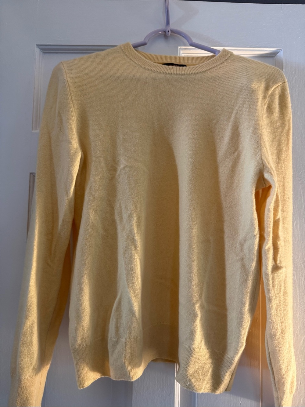 Quince Women's Pale Yellow Crewneck Sweater